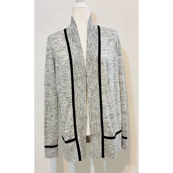 Lou & Grey Size S Marled Linen/Cotton Blend Cardigan Closet Staple Timeless - Picture 1 of 12